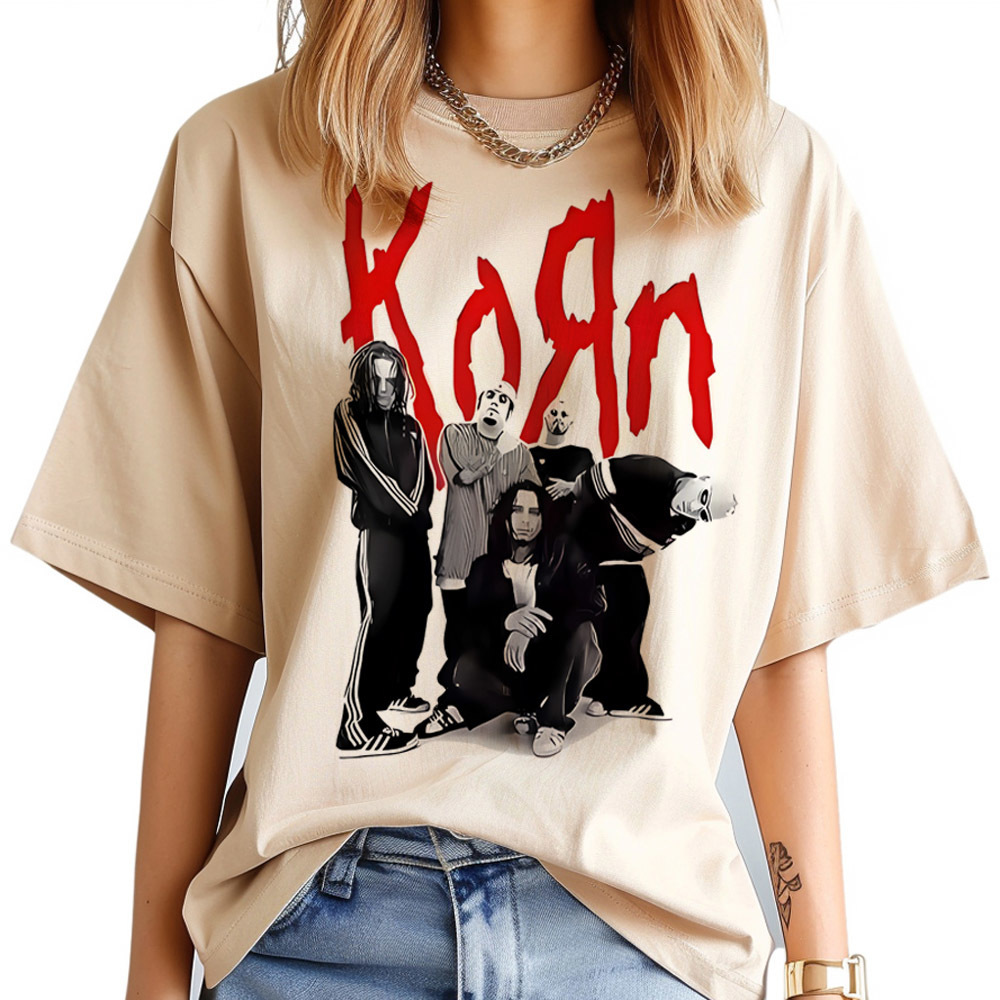 Korn t shirt women korean fash - đánh giá và giá Women Fashion 80S